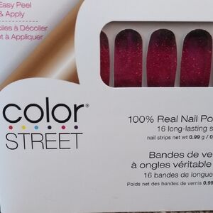 Color Street Bloody Gorgeous Glittery Red Nail Strips Halloween